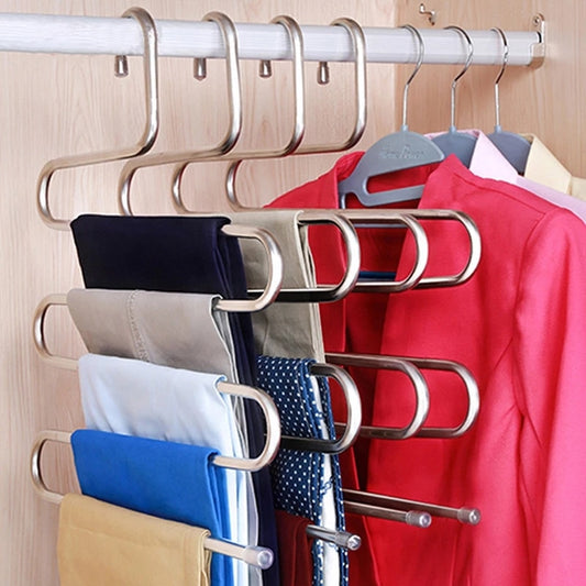 Stainless Steel S Shape Clothes Hanger (5 Layer)