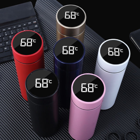 Smart LED Thermos Bottle with Temperature Display