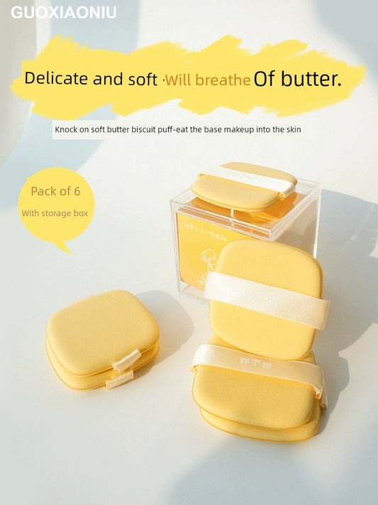 Butter Biscuit Paste Double-Sided Available Cushion Powder Puff